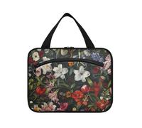 Kingdom of Flowers Sac à pharmacie à suspendre avec crochet, sac à cosmétiques compact et étanche pour femme, croisières envase para parfum de L