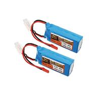 KINGDUO 2 Pcs 7.4V 1300Mah 25C 2S Batterie Lipo Jst Fiche