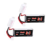 KINGDUO 2Pcs 7.4V 300Mah 60C 2S Lipo Batterie Ph2.0 Prise pour Drone Rc