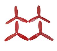 KINGDUO 4Pcs 3-Blade Propeller for Mjx B6 B6W B6F B8 B5W F20 B8 Pro Bugs 6 Bugs 8 Bugs 5 Bugs 5W Rc Drone-Rouge