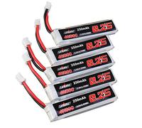 KINGDUO 5 Pcs 3.8V 250mAh 40C/80C 1S Lipo Batterie PH2.0 pour Happymodel Mobula6 HD Eachine US65 UK65 UR65 Mobula7