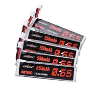 KINGDUO 5 Pcs 3.8V 550mAh 80C/160C 1S HV 4.35V PH2.0 Plug Lipo Batterie pour GEPRC TinyGO 4K FPV Indoor Whoop Emax Tinyhawk Kingkong/LDARC Tiny