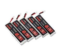 KINGDUO 5Pcs 3.8V 550mAh 50/100C 1S HV 4.35V PH2.0 Lipo Batterie pour Emax Tinyhawk Kingkong/LDARC Tiny Tinyhawk S Eachine Poubelle