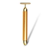 KINGDUO Beauty Bar 24K Golden Pulse Electric Facial Masseur T-Shape Anti-Rides Vibration Visage Outils De Massage Serrer