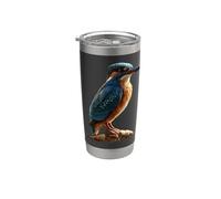 Kingfisher Martin-pêcheur Oiseau Doux Martin-pêcheur Gobelet isotherme en acier inoxydable double paroi