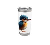 Kingfisher Martin-pêcheur Oiseau Doux Martin-pêcheur Gobelet isotherme en acier inoxydable double paroi
