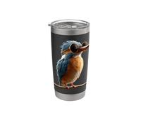 Kingfisher Martin-pêcheur Oiseau Doux Martin-pêcheur Gobelet isotherme en acier inoxydable double paroi