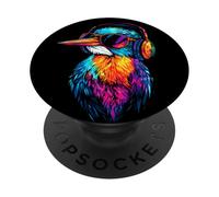 Kingfisher Martin-pêcheur Oiseau Doux Martin-pêcheur PopSockets PopGrip Adhésif