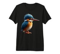 Kingfisher Martin-pêcheur Oiseau Doux Martin-pêcheur T-Shirt Haut de Gamme