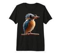 Kingfisher Martin-pêcheur Oiseau Doux Martin-pêcheur T-Shirt Haut de Gamme