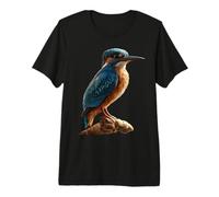Kingfisher Martin-pêcheur Oiseau Doux Martin-pêcheur T-Shirt Haut de Gamme