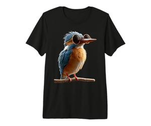 Kingfisher Martin-pêcheur Oiseau Doux Martin-pêcheur T-Shirt Haut de Gamme