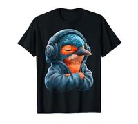 Kingfisher Portant Un Casque T-Shirt