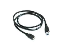 Kingfisher Technology - 1m Noir USB 3.0 Chargeur Chargeur Alimentation et Synchronisation de Données Adaptateur (22AWG) Compatible avec Disque Dur Externe Sony HD-PG5 HDPG5