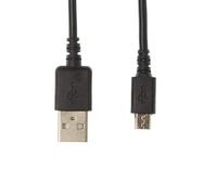 Kingfisher Technology 2m USB 5V 2A PC Black Charger Power Cable Lead Adaptor (22AWG) for Parrot MINIKIT Neo 2 HD Microphone