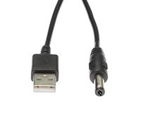 Kingfisher Technology 2m USB 5V 2A PC Black Charger Power Cable Lead Adaptor (22AWG) for SNOM M65 S008CM0550060 DECT Handset