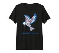 Kingfisher Whidbey Island Washington Oiseau Indien T-Shirt Haut de Gamme