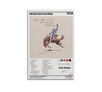 KINGGHYLL Bad Bunny Album Nadie Sabe Lo Que Va A Pasar Mañana Poster décoratif sur toile - Art mural moderne et esthétique pour salon - 50 x 75 cm - Sans cadre