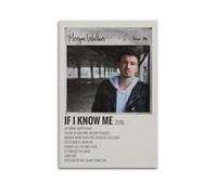 KINGGHYLL Morgan Wallen Poster décoratif sur toile « If I Know Me » - Décoration murale moderne et esthétique - 30 x 45 cm - Sans cadre