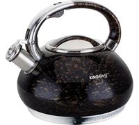 Kinghoff bouilloire sifflante 3L dès toutes les sources de cuisson Induction Kh-1066 Blanc