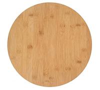 KINGHOFF KH-1566 Planche à découper ronde en bambou pour servir et couper des pizzas 35 cm