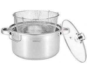 KINGHOFF KH-1630 CASSEROLE AVEC PANIER A FRITE 5.5L