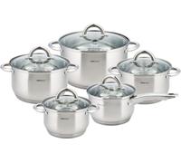Kinghoff pots Silver 10 pieces KH4449