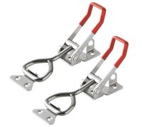 KINGHON 2 Pièces Loquet a Bascule, Fermeture à Levier Réglable 4003, Capacité de Maintien 600Kg, Sauterelle de Serrage pour Portes, Valises, équipement Mécanique