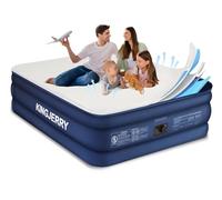 KINGJERRY Surmatelas gonflable en mousse pour grand lit avec pompe intégrée
