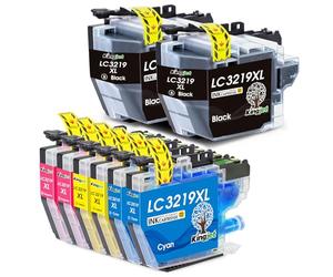 KINGJET LC3219XL Cartouches d'encre Compatible avec Brother LC3217 3219XL pour Brother MFC-J5330DW MFC-J5335DW MFC-J5730DW J5335DW MFC-J5930DW MFC-J6530DW MFC-J6930DW MFC-J6935DW (8 Pack)