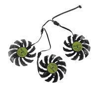 Kingke Lot de 3 ventilateurs VGA T128010SU PLD08010S12HH pour carte graphique Super AORUS 6G 1660 4 broches 12 V 0,35 A