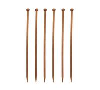 Kingke Lot de 6 crochets en bambou pour débutants, fabriqués à la main, aiguilles à tricoter en bambou, aiguilles à tricoter pour le bricolage, les travaux manuels, les pulls, les écharpes, le tricot