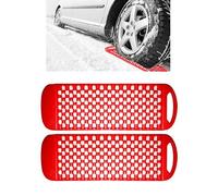Kingke Tapis Traction Récupération Pneus Véhicule 2 Pièces Planche Récupération Antidérapante Outil Piste Traction Pneus Planches Récupération Voiture Couramment Utilisées
