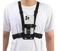KINGKI Harnais de Poitrine pour téléphone Portable avec Clip pour caméra d'action POV pour Samsung iPhone Plus, etc