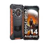 CUBOT Kingkong Ace 3 Telephone Portable Android 14 24Go 256Go 6.583 FHD+ & 1.32 Écran Arrière 100MP Smartphone 5100mAh 33W 4G Dual SIM NFC OTG GPS-Noir noir