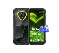 Kingkong Mini 4 - Smartphone Compact Antichoc 4.7" - 6+128Go Android 15 - 4700mAh NFC - Dual SIM 4G Vert