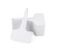 KINGLAKE 100 pièces étiquettes pour plantes potager, étiquette semis plastique, et stylo, pour jardin exterieur rétiquettes à herbes, blanc