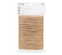 KINGLAKE Ficelle de jute marron de 50 m de 2 mm pour travaux manuels, jardinage, emballage cadeau, emballage, décoration de Noël