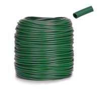 KINGLAKE Lien Souple Tube Creux pour Attacher Plantes, 3mmX50m Cordon Creux, Tuyau Creux en Caoutchouc pour Tomates, Roses, Fleurs- Vert