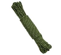KINGLAKE Paracorde 8mm Vert, 20M Corde en Nylon épaisseur pour Bateau Gonflable, Linge, d'auvent, pour Attacher Le Jardin, Projets d'artisanat, Camping en Plein Air