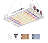 KingLED King Plus 1000 W LED double puce Full Spectrum avec UV & IR pour installation intérieure de serre et fleurs 1000 W Blanc