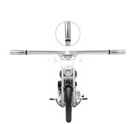 Kinglemc Barre de Protection Moteur pour Harley Davidson Breakout Fat Bob Fat Boy Low Rider Street Bob Softail Standard Slim Heritage Classic Sport Glide 2018-2023 (Chrome)