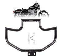 Kinglemc Barre de Protection Moteur pour Harley Davidson Sportster Iron 883 XL883N 09-22 ; 1200 Custom XL1200C 04-22 ; Roadster XL1200R 883 XL883 XL883C '04-08 ; Superlow XL1200T 14-222 (Noir)