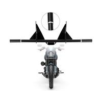 Kinglemc Barre Plate de Protection Moteur pour Harley Davidson Dyna Fat Bob Low Rider Street Bob Wide Glide Switchback Super Glide Custom 2006-2017 (Noir Brillant)