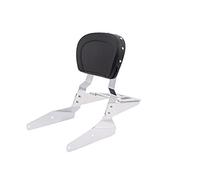 Kinglemc Powersports Sissy Bar Porte-bagages avec dossier pour Yamaha Roadstar Warrior XV 1700 XV1700 2002-09 (avec goujon)