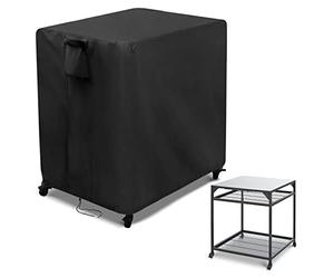 Kingling Housse de four à pizza d'extérieur pour grande table Ooni - Imperméable - 82 x 82 x 90 cm - Noir