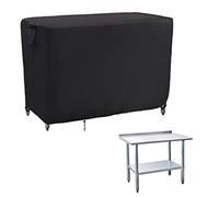 Kingling Housse de table d'extérieur imperméable en acier inoxydable pour terrasse, cuisine, table de travail - 183 x 76 x 89 cm (L x l x H)