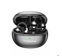 Kinglucky Écouteurs à clip Bluetooth 5.4, Autonomie de 50 heures, Attache pour boucles d'oreilles en option, Cadeau idéal