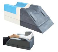 KingPavonini Coussin Jambes Surélevé à 4 Hauteurs Réglables pour l'Après-Chirurgie, Blessures ou Repos, Coussin Jambes en Mousse Mémoire, 3 Poignées & Coussinet Insertible, Housse en Velours Lavable