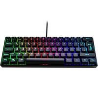 Kingpin M1 Clavier de Jeu mécanique Allemand 60% - Petit & Mobile - Clavier RVB avec éclairage - 100% Anti-ghosting - Disposition Allemande QWERTZ